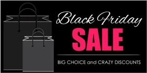 Black Friday Sale Advertisement PNG Image