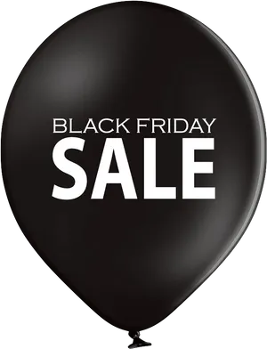 Black Friday Sale Balloon PNG Image