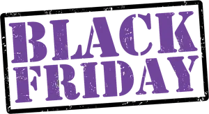 Black Friday Signage PNG Image