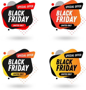 Black Friday Special Offer Banners PNG Image