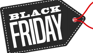 Black Friday Tag Design PNG Image