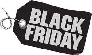 Black Friday Tag Illustration PNG Image