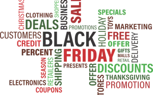 Black Friday Word Cloud PNG Image