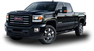 Black G M C Sierra Truck PNG Image