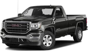 Black G M C Sierra Truck PNG Image