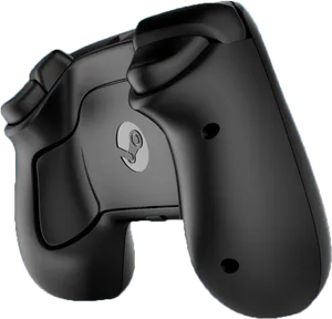 Black Game Controller Silhouette PNG Image