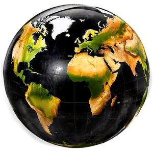 Black Globe Png Fqc PNG Image