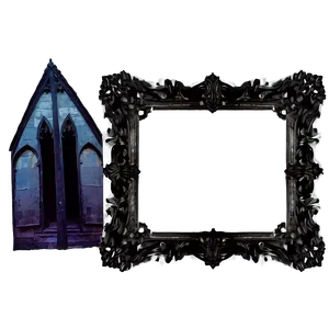 Black Gothic Frame Png 46 PNG Image