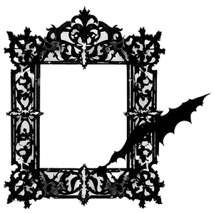 Black Gothic Frame Png Xhk36 PNG Image