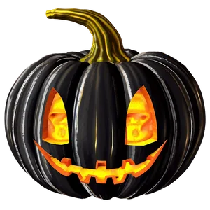 Black Halloween Pumpkin Png Jiw PNG Image