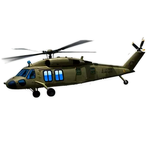 Black Hawk Chopper Png 7 PNG Image