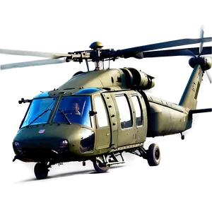 Black Hawk Helicopter In Action Png Xeo PNG Image