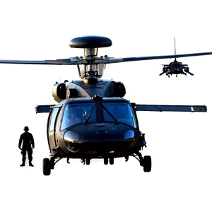 Black Hawk Helicopter Silhouette Png 8 PNG Image