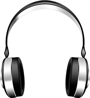 Black Headphones Silhouette PNG