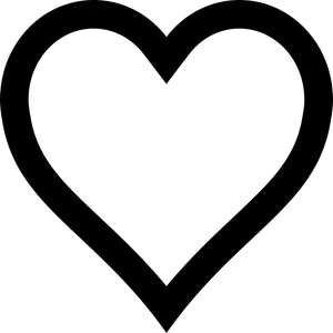 Black Heart Emoji Symbol PNG Image