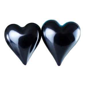 Black Hearts A PNG Image