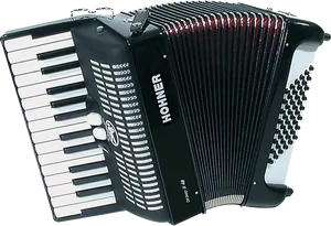 Black Hohner Accordion PNG Image