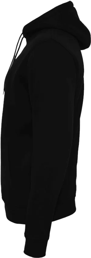 Black Hoodie Side View PNG Image