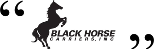 Black Horse Carriers Logo PNG Image