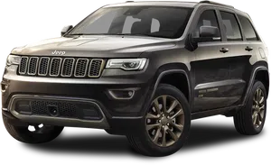 Black Jeep Grand Cherokee S U V PNG Image