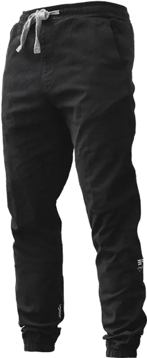 Black Jogger Pants Product Display PNG Image