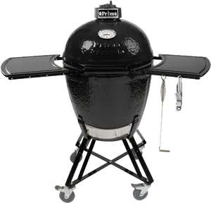 Black Kamado Ceramic Grill PNG Image