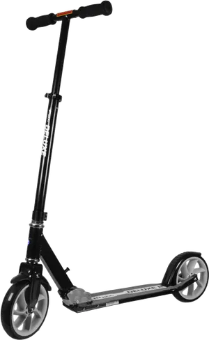 Black Kick Scooter Isolated PNG Image