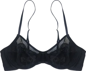 Black Lace Bra Product Image PNG Image