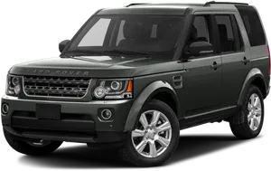 Black Land Rover Luxury S U V PNG Image