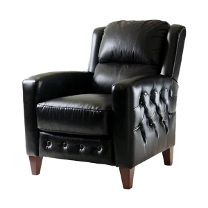 Black Leather Chair Png 06252024 PNG Image