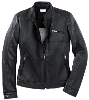 Black Leather Jacket Product Photo PNG Image