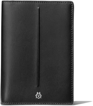 Black Leather Passport Holder PNG