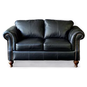 Black Leather Sofa Png 90 PNG Image