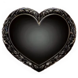 Black Love Heart Png 6 PNG Image