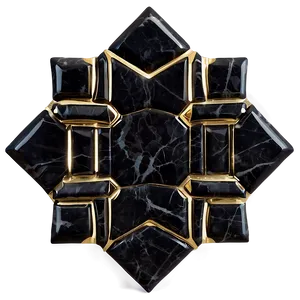 Black Marble Geometric Pattern Png 06252024 PNG Image