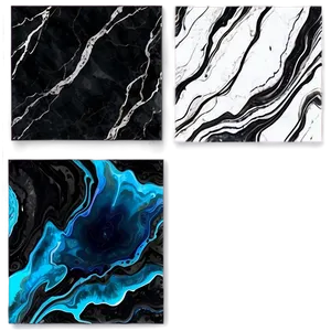 Black Marble Watercolor Effect Png 8 PNG Image