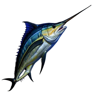 Black Marlin Fishing Png 06242024 PNG Image