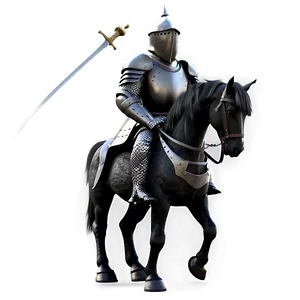 Black Medieval Horse Knight Png 55 PNG Image