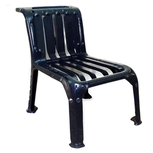 Black Metal Chair Png Bmh4 PNG Image