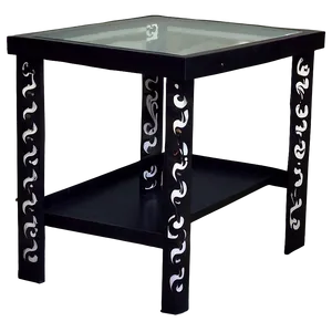 Black Metal End Table Png Foo27 PNG Image