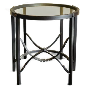 Black Metal End Table Png Yky PNG Image