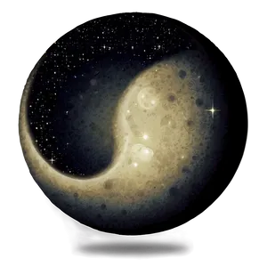 Black Moon And Stars Png Ise33 PNG Image