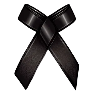 Black Mourning Ribbon Png 06242024 PNG Image