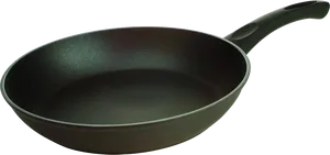 Black Nonstick Frying Pan PNG Image