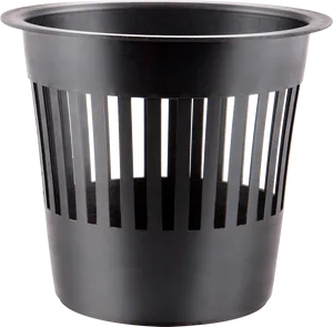 Black Office Trash Bin.png PNG Image