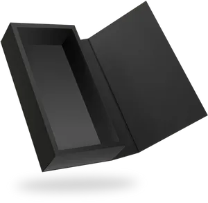 Black Open Box Shadow PNG Image