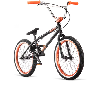 Black Orange B M X Bike PNG Image