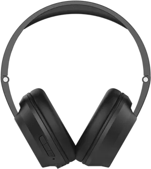 Black Over Ear Headphones PNG Image