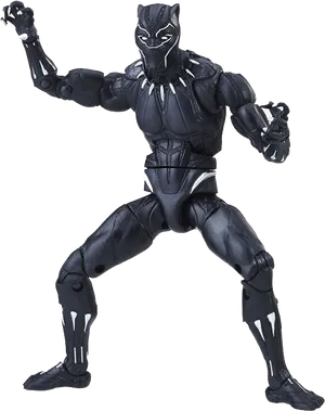 Black Panther Action Figure Pose PNG Image