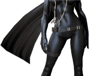 Black Panther Costume Detail PNG Image